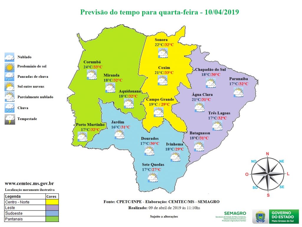 Confira A Previs O Do Tempo Desta Quarta Feira Para Mato Grosso Do Sul