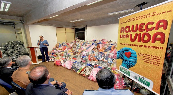 Ações do Dia D envolvem servidores na Campanha do Agasalho Aqueça