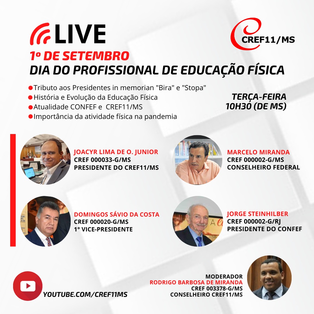 Fundesporte Participa De Live Em Homenagem Ao Dia Do Profissional De