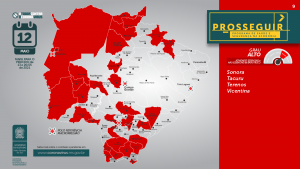 Campo Grande volta a receber classificação de risco extremo para pandemia  com a bandeira cinza do programa Prosseguir, Mato Grosso do Sul