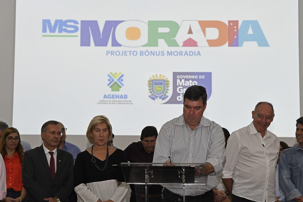Governador participa do lancamento do MS Moradia Foto Bruno Rezende 07 Agehab vai beneficiar 2 mil famílias com a casa própria em Campo Grande até o final do ano