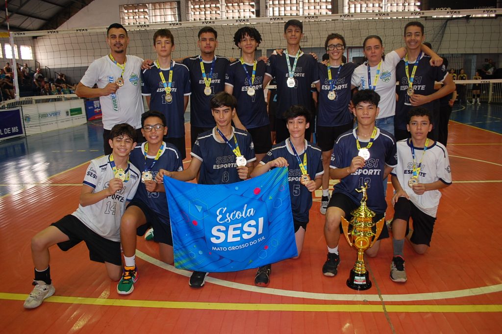 Campeao Sub 15 Masc. Escola SESI 19 11 Copia Associação Atlética Calvoso e Escola Sesi são campeãs do Estadual Sub-15 de Voleibol