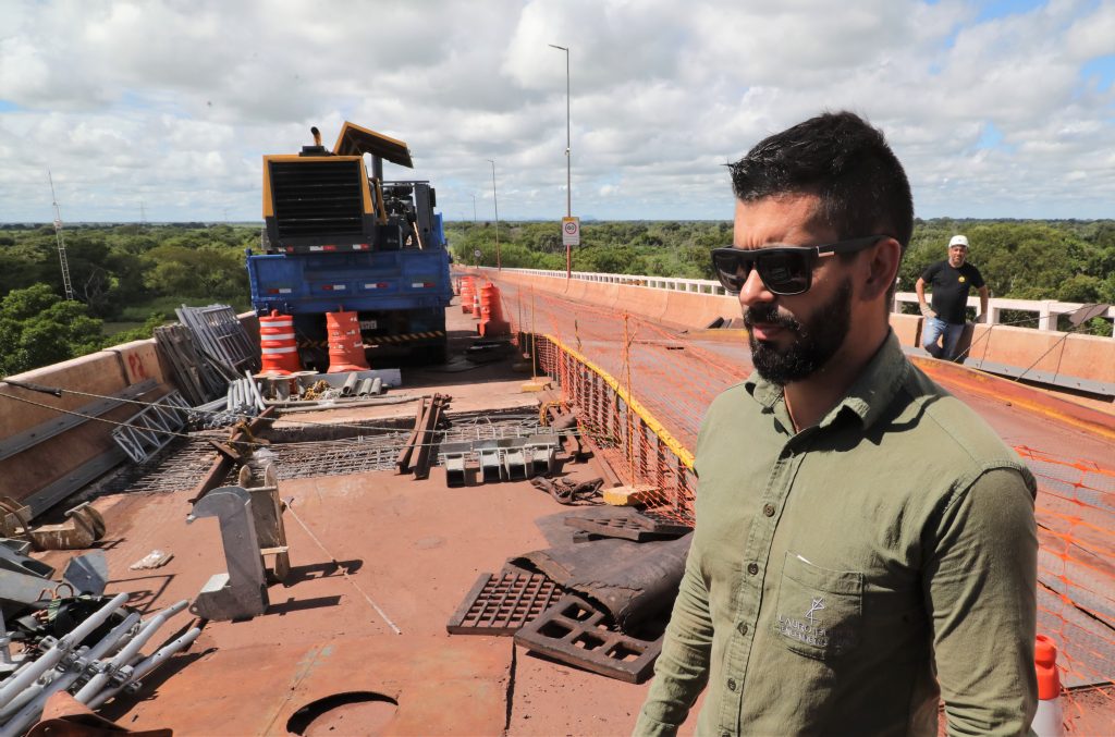 Governo do Estado avança nos reparos da ponte sobre o rio Paraguai