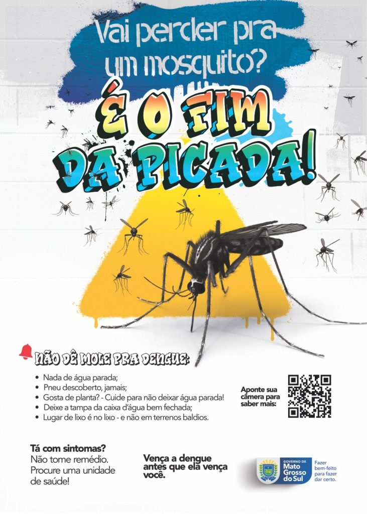 Dia D de conscientização contra o mosquito da dengue será nesta quarta nas escolas estaduais de MS