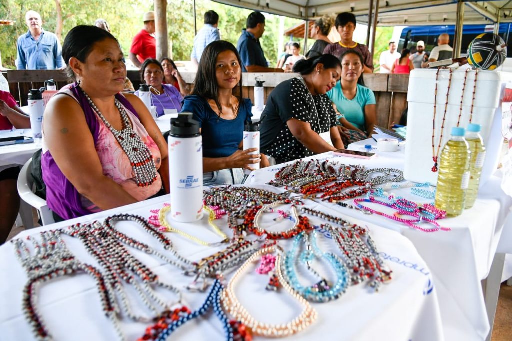 >Empretec Indígena floresceu em solo ofayé para valorizar ainda mais o trabalho das mulheres da comunidade. (Foto: Bruno Rezende)
