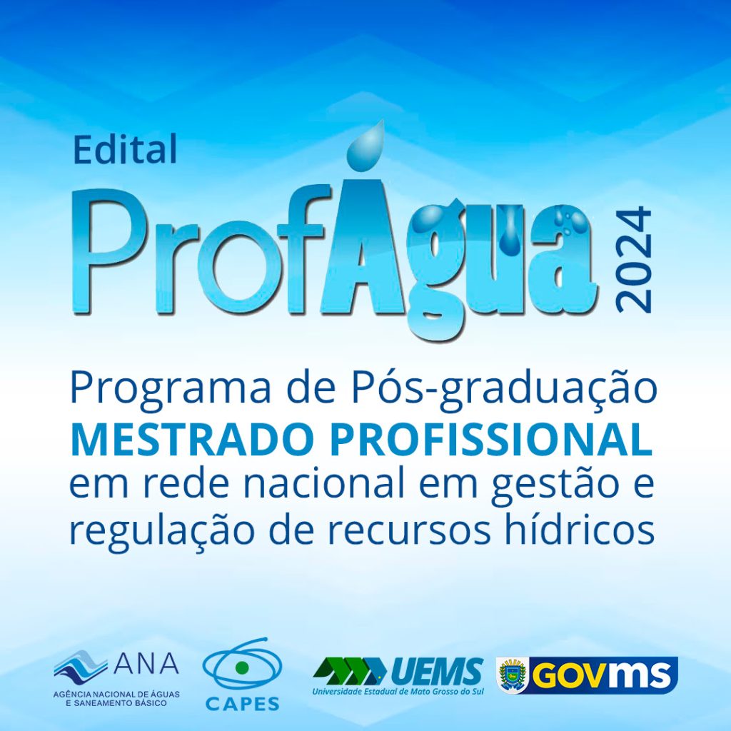 UEMS é selecionada para oferecer mestrado profissional em Gestão e Regulação de Recursos Hídricos