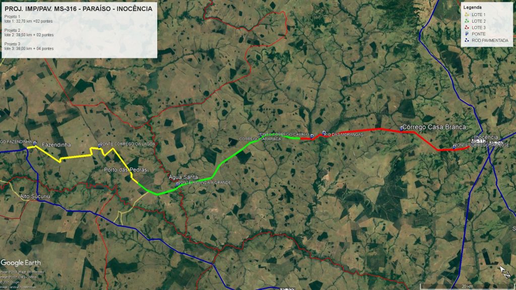 Governo de MS avança em projeto de pavimentação de rodovia que liga Chapadão do Sul a Inocência
