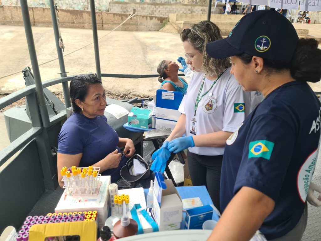 >Projeto NAVIO leva assistência e inovação para comunidades ribeirinhas do Pantanal, por meio de uma abordagem integrada de Saúde Única. (Foto: Divulgação SES)