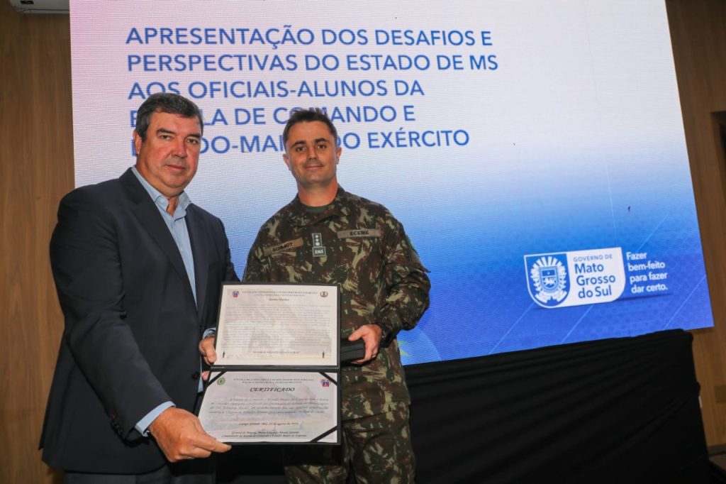 Oficiais do Exército são recebidos pelo Governo de MS e conhecem desafios e perpectivas do Estado