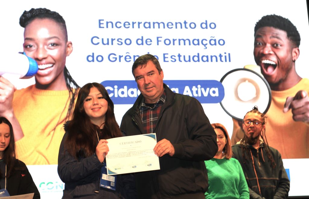 Encerramento do Curso de Formação Grêmio Estudantil "Cidadania Ativa". Foto Saul Schramm