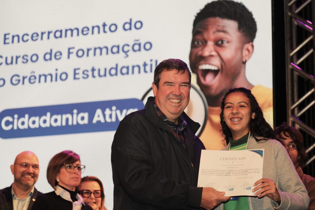 Encerramento do Curso de Formação Grêmio Estudantil "Cidadania Ativa". Foto Saul Schramm