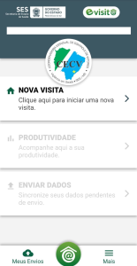 >Tela inicial do e-VISIT@