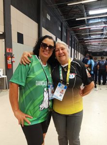 >Nilma Lombardi e Eliana Aparecida amigas que os jogos juntaram