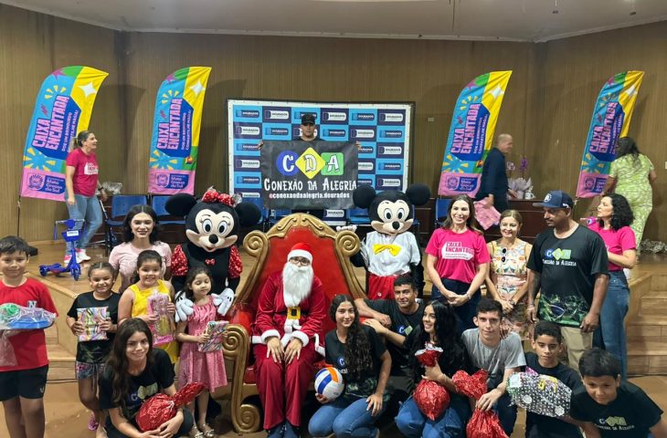 Caixa Encantada conclui entregas presenciais em Dourados e leva magia do Natal às crianças de MS