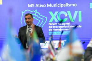 >Thaner detalhou o programa MS Ativo Municipalismo (Foto: Bruno Rezende)