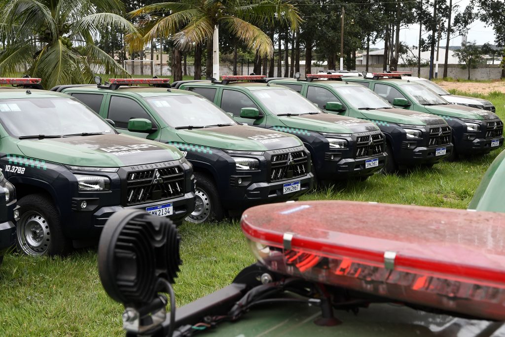 >Novas viaturas serão entregues para as forças de segurança de MS (Foto: Bruno Rezende/Secom-MS)