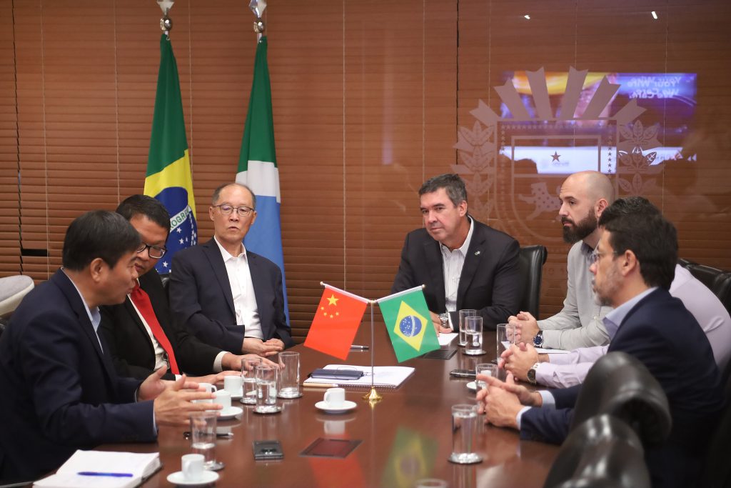 >Reunião com grupo empresarial chinês que pretende instalar unidade em Três Lagoas