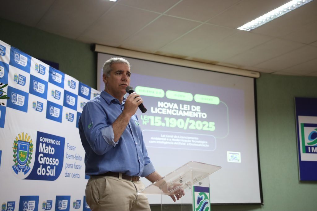 >Diretor-presidente do Imasul, André Borges, explica novas plataformas