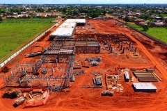 Obra do Hospital vista aerea