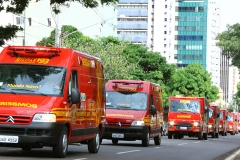 Reinaldo entrega 21 viaturas para o Corpo de Bombeiros - Foto Edemir Rodrigues