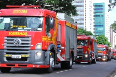 Reinaldo entrega 21 viaturas para o Corpo de Bombeiros - Foto Edemir Rodrigues