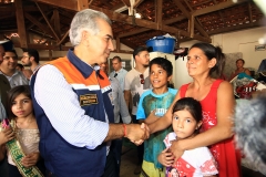 Governador visita desabrigados da cheia do rio Aquidauana e entrega mantimentos-Foto Edemir Rodrigues (46)