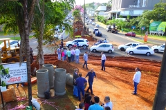 Visita governador e prefeito