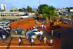 Visita governador e prefeito
