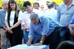 Governador entrega obras e assina ordem de serviço em Jateí e Vicentina - Foto Chico Ribeiro