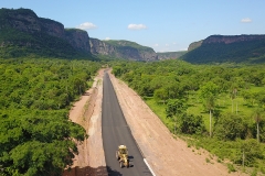 Obras de pavimentação da estrada parque de Piraputanga - Foto Edemir Rodrigues