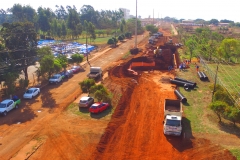 Obra da pavimentação do Indubrasil - Foto Edemir Rodrigues