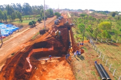 Obra da pavimentação do Indubrasil - Foto Edemir Rodrigues