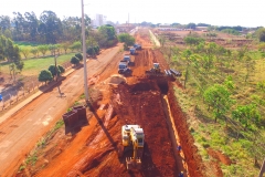 Obra da pavimentação do Indubrasil - Foto Edemir Rodrigues