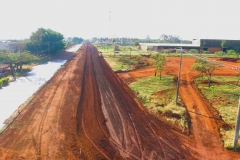 Obra da pavimentação do Indubrasil - Foto Edemir Rodrigues