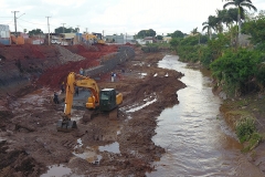 Obras de revitalização do rio Anhanduí - Foto Edemir Rodrigues