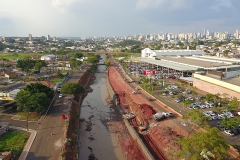 Obras de revitalização do rio Anhanduí - Foto Edemir Rodrigues