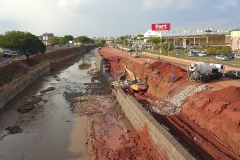 Obras de revitalização do rio Anhanduí - Foto Edemir Rodrigues