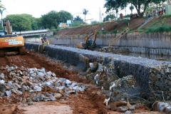 Obras de revitalização do rio Anhanduí - Foto Edemir Rodrigues